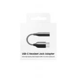 ADAPTADOR DE USB-C A TOMA PARA AURICULARES DE 3.5 mm PARA SAMSUNG NEGRO