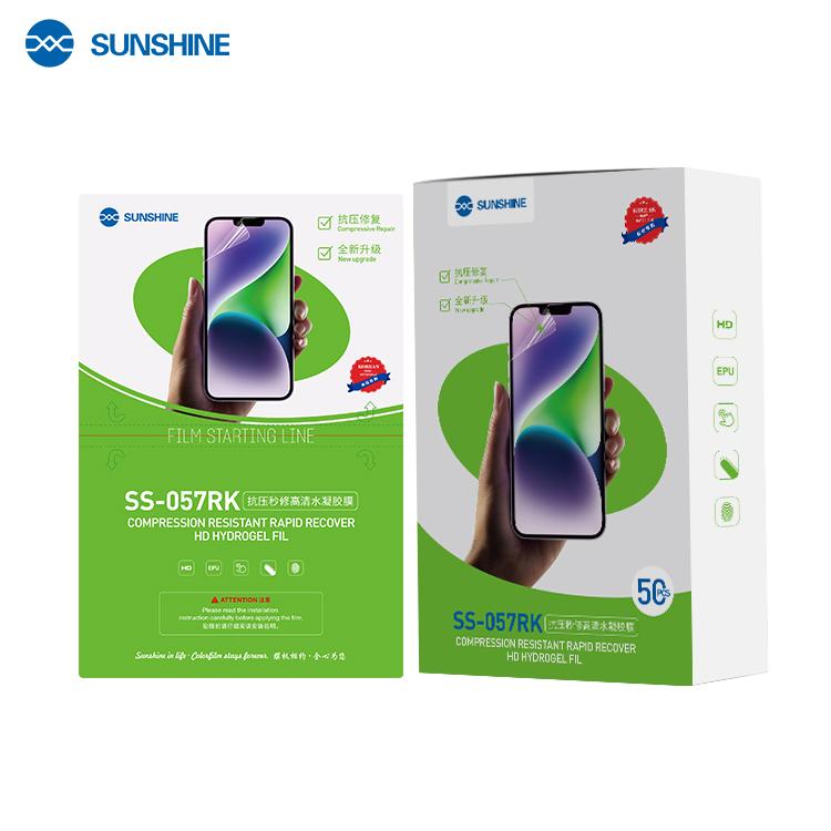 SUNSHINE SS-057RK REPARACIÓN COMPRESIVA RESISTENTE RÁPIDO RECUPERAR HD PELÍCULA DE HIDROGEL FLEXIBLE 50PCS 7.0 inch UNIVERSAL PARA SUNSHINE SS-890C MAQUINA INTELLIGENTE CORTE
