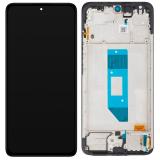 PANTALLA TACTIL + DISPLAY AMOLED DISPLAY COMPLETO + MARCO PARA XIAOMI REDMI NOTE 14 4G (24117RN76E) (EUROPE VERSION) NEGRO ORIGINAL (SERVICE PACK) (MISURA 163MM)