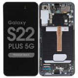 PANTALLA TACTIL + DISPLAY AMOLED DISPLAY COMPLETO + MARCO PARA SAMSUNG GALAXY S22 PLUS 5G / S22+ 5G S906B NEGRO ORIGINAL (SERVICE PACK) (ENSAMBLADO)