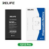 RELIFE BATERIA DE GRAN CAPACIDAD (3230 mAh) PARA APPLE IPHONE 12 6.1 / IPHONE 12 PRO 6.1 (DIAGNOSTICABLE BATERIA NO ES NECESARIO SOLDAR CABLE ORIGINAL DE BATERIA NO HAY MENSAJE DE "PARTE DESCONOCIDA") (REQUIERE ACTUALIZACIÓN A LA ÚLTIMA VERSIÓN)