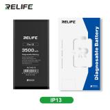 RELIFE BATERIA DE GRAN CAPACIDAD (3500 mAh) PARA APPLE IPHONE 13 6.1 (DIAGNOSTICABLE BATERIA NO ES NECESARIO SOLDAR CABLE ORIGINAL DE BATERIA NO HAY MENSAJE DE "PARTE DESCONOCIDA") (REQUIERE ACTUALIZACIÓN A LA ÚLTIMA VERSIÓN)