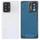 TAPA TRASERA PARA XIAOMI 11T 5G (21081111RG) / 11T PRO 5G (2107113SG 2107113SI) BLANCO ORIGINAL