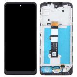 DISPLAY LCD + PANTALLA TACTIL DISPLAY COMPLETO + MARCO PARA MOTOROLA MOTO E32 (XT2227) NEGRO ORIGINAL (SERVICE PACK 5D68C20684)