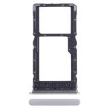 BANDEJA DE TARJETA SIM DUAL PARA XIAOMI REDMI 12 (23053RN02A 23053RN02Y 23053RN02I) / REDMI 12 5G (23076RN4BI 23076RN8DY) PLATEADO