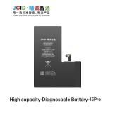 JCID BATERIA DE GRAN CAPACIDAD (3330 MAH) PARA APPLE IPHONE 13 PRO 6.1 (DIAGNOSTICABLE BATERIA NO ES NECESARIO SOLDAR CABLE ORIGINAL DE BATERIA NO HAY MENSAJE DE "PARTE DESCONOCIDA")