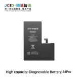 JCID BATERIA DE GRAN CAPACIDAD (3410 MAH) PARA APPLE IPHONE 14 PRO 6.1 (DIAGNOSTICABLE BATERIA NO ES NECESARIO SOLDAR CABLE ORIGINAL DE BATERIA NO HAY MENSAJE DE "PARTE DESCONOCIDA")