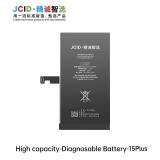 JCID BATERIA DE GRAN CAPACIDAD (4650 MAH) PARA APPLE IPHONE 15 PLUS 6.7 (DIAGNOSTICABLE BATERIA NO ES NECESARIO SOLDAR CABLE ORIGINAL DE BATERIA NO HAY MENSAJE DE "PARTE DESCONOCIDA")