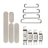 SET 3 PIEZAS TECLADO DE VOLUMEN ENCENDIDO I BOTON VIBRAZIONE PARA APPLE IPHONE 15 PRO 6.1 / IPHONE 15 PRO MAX 6.7 TITANIO NATURAL