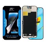 PANTALLA TACTIL + DISPLAY OLED DISPLAY COMPLETO PARA APPLE IPHONE 15 PRO 6.1 JK-T OLED VERSION DURA