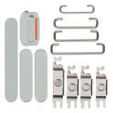 SET 3 PIEZAS TECLADO DE VOLUMEN ENCENDIDO I BOTON VIBRAZIONE PARA APPLE IPHONE 15 6.1 / IPHONE 15 PLUS 6.7 VERDE