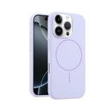 FUNDA DE SILICONA LIQUIDA + MAGNETIC PARA APPLE IPHONE 16 PRO VIOLA
