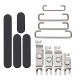 SET 3 PIEZAS TECLADO DE VOLUMEN ENCENDIDO I BOTON VIBRAZIONE PARA APPLE IPHONE 16 PRO 6.3 / IPHONE 16 PRO MAX 6.9 NEGRO