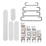 SET 3 PIEZAS TECLADO DE VOLUMEN ENCENDIDO I BOTON VIBRAZIONE PARA APPLE IPHONE 16 6.1 / IPHONE 16 PLUS 6.7 BLANCO