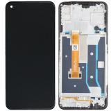PANTALLA TACTIL + DISPLAY LCD DISPLAY COMPLETO + MARCO PARA OPPO A73 5G (CPH2161) NEGRO ORIGINAL