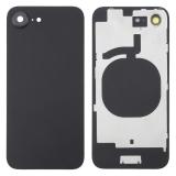 TAPA TRASERA DE CRISTAL CON SOPORTE PARA APPLE IPHONE 16E 6.1 NEGRO