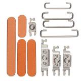 SET 3 PIEZAS TECLADO DE VOLUMEN ENCENDIDO I BOTON VIBRAZIONE PARA APPLE IPHONE 17 PRO 6.3 / IPHONE 17 PRO MAX 6.9 NARANJA