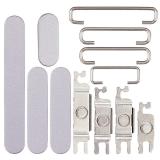SET 3 PIEZAS TECLADO DE VOLUMEN ENCENDIDO I BOTON VIBRAZIONE PARA APPLE IPHONE 17 6.3 VIOLA