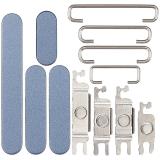 SET 3 PIEZAS TECLADO DE VOLUMEN ENCENDIDO I BOTON VIBRAZIONE PARA APPLE IPHONE 17 6.3 AZUL