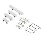 SET 3 PIEZAS TECLADO DE VOLUMEN ENCENDIDO I BOTON VIBRAZIONE PARA APPLE IPHONE 17 6.3 BLANCO