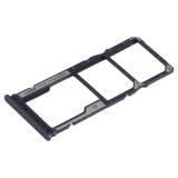 BANDEJA DE TARJETA SIM DUAL PARA XIAOMI REDMI 13C (23100RN82L 23106RN0DA) / POCO C65 (2310FPCA4G) NEGRO