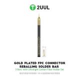 2UUL SC98 JUEGO DE AGUJAS DE SOLDAR BAÑADAS EN ORO PARA SOLDAR CONECTORES FPC CON MANGO DE FIBRA DE CARBONO ULTRALIGERO 3 AGUJAS DE SOLDAR