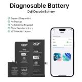 DEJI BATERIA DE GRAN CAPACIDAD (3510 mAh) PARA APPLE IPHONE 13 6.1 (DECODIFICADOR DE BATERÍA GENUINA AUTODIAGNÓSTICO) (CANTIDAD MÍNIMA DE PEDIDO: 10 PIEZAS)