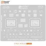 AMAOE IP 14 / A16 / A15 PLANTILLA METALICA DE CHIP IC PARA APPLE IPHONE 14 / 14 PLUS / 14 PRO / 14 PRO MAX