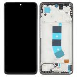 PANTALLA TACTIL + DISPLAY AMOLED DISPLAY COMPLETO + MARCO PARA XIAOMI REDMI NOTE 13 4G (23129RAA4G 23124RA7EO) NEGRO ORIGINAL (SERVICE PACK)