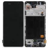 DISPLAY LCD + PANTALLA TACTIL DISPLAY COMPLETO + MARCO PARA SAMSUNG GALAXY A51 A515F NEGRO OEM OLED