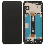 PANTALLA TACTIL + DISPLAY LCD DISPLAY COMPLETO CON MARCO PARA TCL 60R 5G (T519H)  NEGRO ORIGINAL