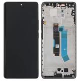 PANTALLA TACTIL + DISPLAY AMOLED DISPLAY COMPLETO + MARCO PARA XIAOMI REDMI NOTE 14 PRO 4G (24116RACCG) NEGRO ORIGINAL (SERVICE PACK)