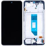 PANTALLA TACTIL + DISPLAY AMOLED DISPLAY COMPLETO + MARCO PARA XIAOMI REDMI NOTE 14 4G (24117RN76E) NEGRO ORIGINAL (SERVICE PACK) (MISURA 163MM)