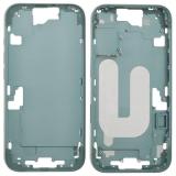 MARCO CENTRAL A PARA APPLE IPHONE 16 6.1 VERDE OEM (SIN BOTÓN DE CÁMARA + CABLE)