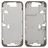 MARCO CENTRAL A PARA APPLE IPHONE 16 PRO 6.3 TITANIO NATURAL OEM (SIN BOTÓN DE CÁMARA + CABLE)