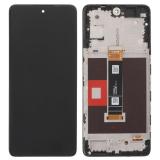 PANTALLA TACTIL + DISPLAY LCD DISPLAY COMPLETO CON MARCO PARA TCL 50 PRO NXTPAPER 5G (T803E T803D) NEGRO BRILLANTE ORIGINAL