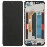 PANTALLA TACTIL + DISPLAY LCD DISPLAY COMPLETO CON MARCO PARA REALME C71 (RMX5303) NEGRO ORIGINAL