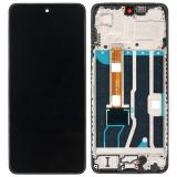 PANTALLA TACTIL + DISPLAY LCD DISPLAY COMPLETO CON MARCO PARA OPPO A5 4G (CPH2727) NEGRO ORIGINAL