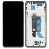 PANTALLA TACTIL + DISPLAY AMOLED DISPLAY COMPLETO + MARCO PARA XIAOMI REDMI NOTE 14 PRO 5G (24090RA29G) NEGRO ORIGINAL (SERVICE PACK)