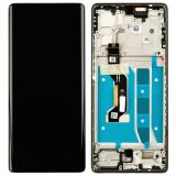 PANTALLA TACTIL + DISPLAY AMOLED DISPLAY COMPLETO + MARCO PARA MOTOROLA MOTO G85 5G (XT2427-3) NEGRO ORIGINAL (SERVICE PACK 5D68C24854)