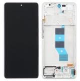 PANTALLA TACTIL + DISPLAY AMOLED DISPLAY COMPLETO + MARCO PARA XIAOMI REDMI NOTE 14 5G (24094RAD4G) VIOLETA ORIGINAL (SERVICE PACK)