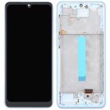 DISPLAY LCD + PANTALLA TACTIL DISPLAY COMPLETO + MARCO PARA SAMSUNG GALAXY A33 5G A336B AZUL OEM OLED