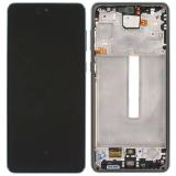 PANTALLA TACTIL + DISPLAY AMOLED REACONDICIONADO + MARCO PARA SAMSUNG GALAXY A73 5G A736B NEGRO (Pantalla reacondicionada marco no original)