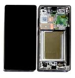 PANTALLA TACTIL + DISPLAY AMOLED DISPLAY COMPLETO + MARCO PARA SAMSUNG GALAXY S25 ULTRA S938B TITANIO NEGRO AZABACHE ORIGINAL (SERVICE PACK) (ENSAMBLADO)