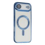 FUNDA DE GALVANOPLASTIA + PROTECCIÓN DE LENTES + MAGNETIC PARA APPLE IPHONE 17 AIR AZUL