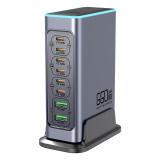 F8L 140W CARGADOR DE ESCRITORIO INTELIGENTE MULTIPUERTO (USB-C 100W 6 / USB-A 30W 2)