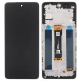PANTALLA TACTIL + DISPLAY LCD DISPLAY COMPLETO CON MARCO PARA TCL 50 PRO NXTPAPER 5G (T803E T803D) NEGRO MATE ORIGINAL