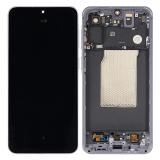 ŶPANTALLA TACTIL + DISPLAY AMOLED DISPLAY COMPLETO CON MARCO PARA SAMSUNG GALAXY A57 5G A576B LILA PANTALLA SERVICE PACK + MARCO (NO ORIGINAL)