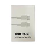 CABLE DE DATOS USB TYPE C TO TYPE C EP-DG977 FAST CHARGING (3A) PARA SAMSUNG GALAXY NOTE 10 N970F / NOTE20 N980F BLANCO ORIGINAL