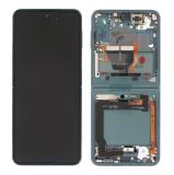 PANTALLA TACTIL + DISPLAY AMOLED REACONDICIONADO + MARCO PARA SAMSUNG GALAXY Z FLIP 3 5G F711B VERDE (Pantalla reacondicionada marco no original)